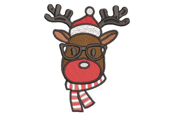 Christmas Reindeer with Glasses