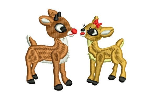 Christmas Two Reindeer