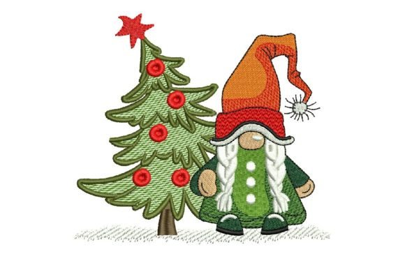 Gnome with Christmas Tree