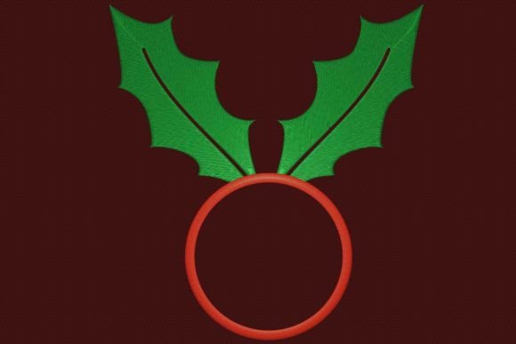 Mistletoe Monogram Embroidery