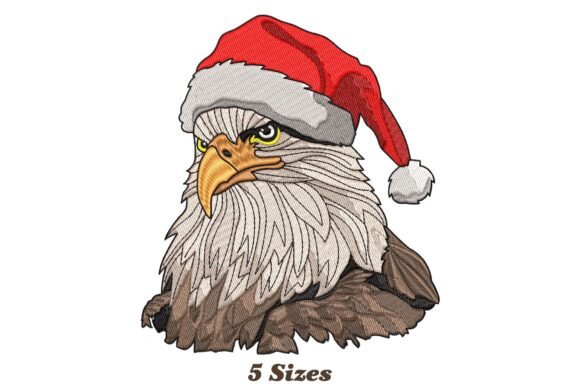 Santa Hat Eagle Christmas